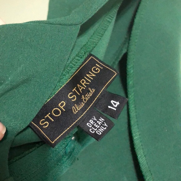 Stop staring green dress - Picture 3 of 9